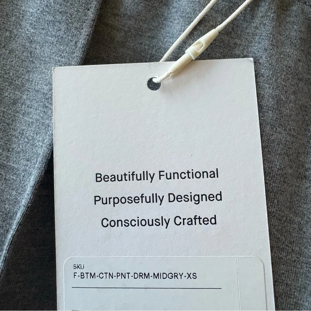 NWT Everlane Organic Cotton Blend Drawstring Waist Pants Sz XS